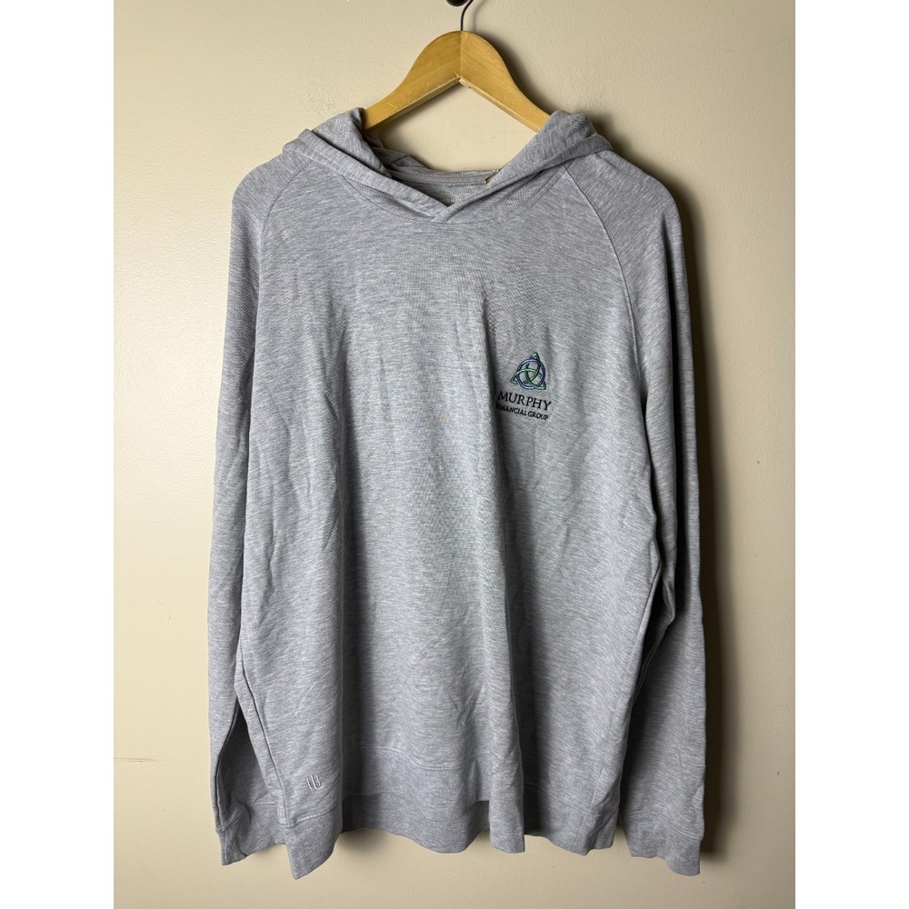 Holderness & Bourne Tailor Fit Dry Luxe Performance Hoodie Men's XL Grey